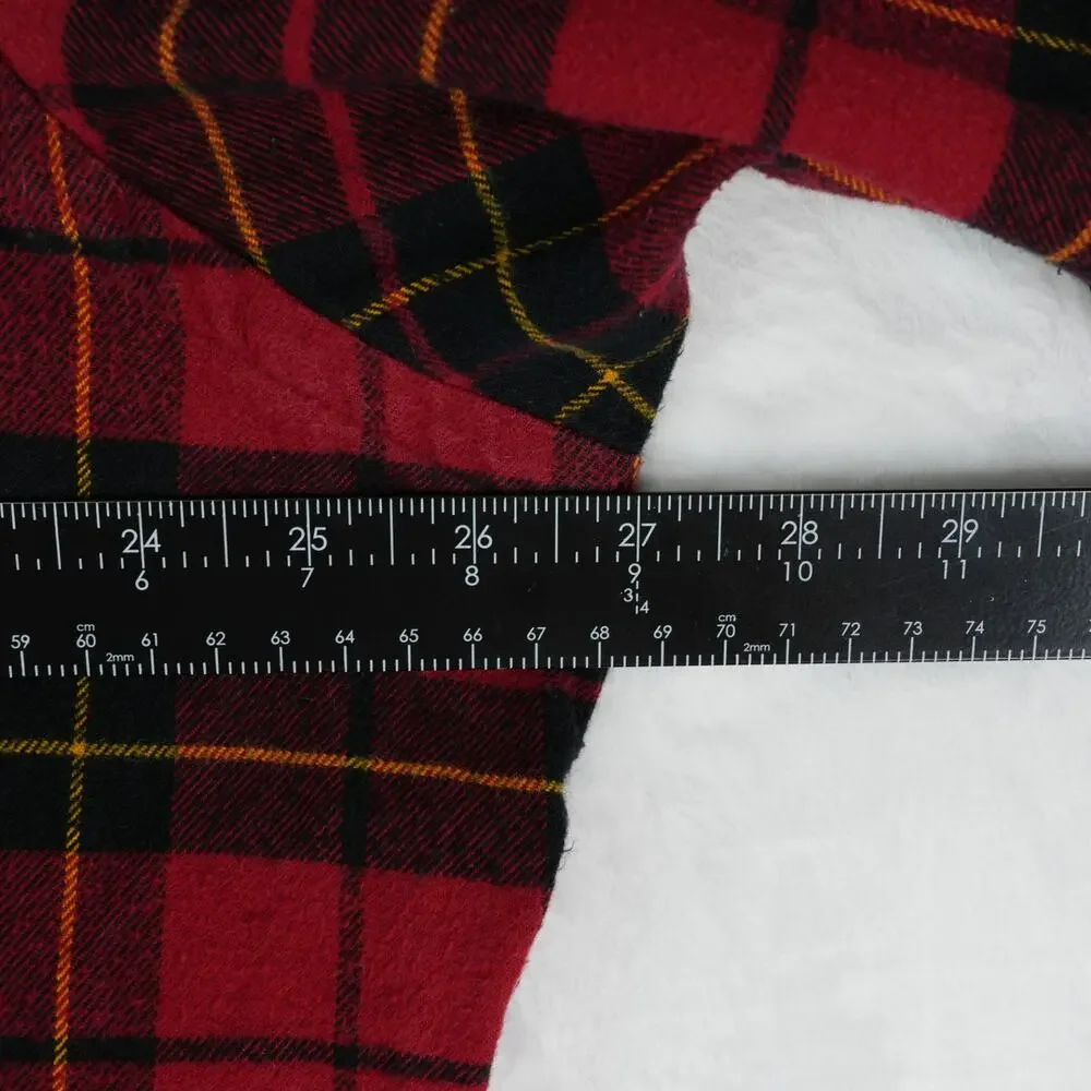 Vtg Ralph Lauren Shirt Mens XL Classic‎ Fit Red Buffalo Plaid Flannel Lumberjack